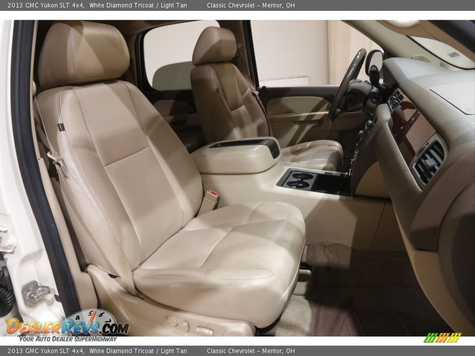 2013 GMC Yukon SLT 4x4 White Diamond Tricoat / Light Tan Photo #11