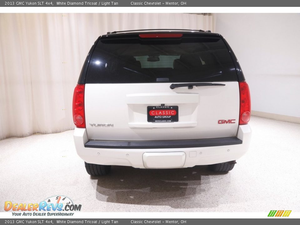 2013 GMC Yukon SLT 4x4 White Diamond Tricoat / Light Tan Photo #15