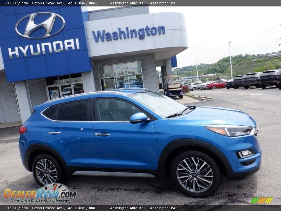 2020 Hyundai Tucson Limited AWD Aqua Blue / Black Photo #2