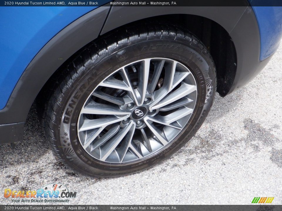 2020 Hyundai Tucson Limited AWD Aqua Blue / Black Photo #3