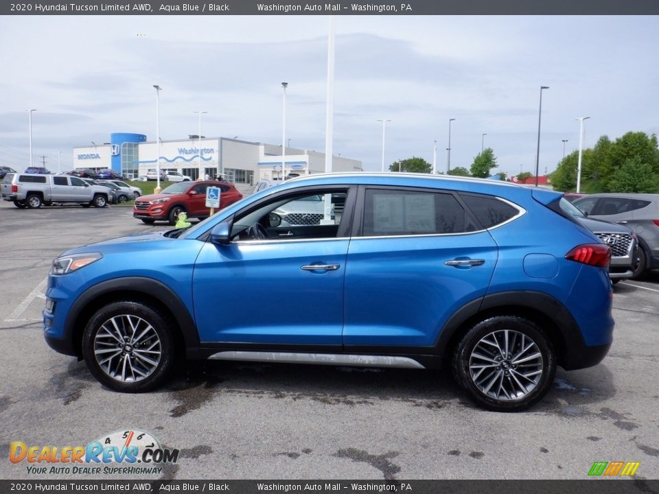 2020 Hyundai Tucson Limited AWD Aqua Blue / Black Photo #6