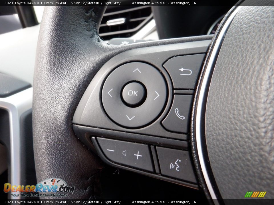 2021 Toyota RAV4 XLE Premium AWD Steering Wheel Photo #9