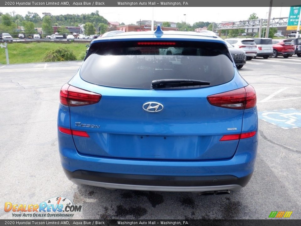 2020 Hyundai Tucson Limited AWD Aqua Blue / Black Photo #8