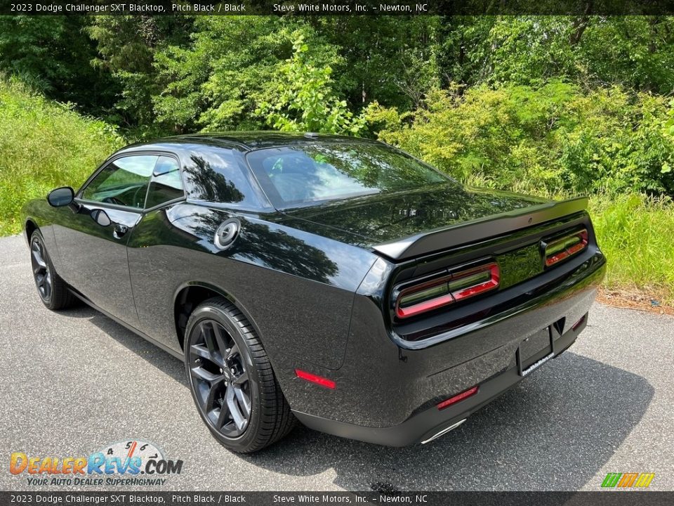 2023 Dodge Challenger SXT Blacktop Pitch Black / Black Photo #8