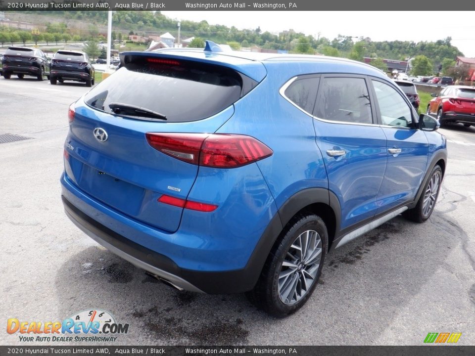 2020 Hyundai Tucson Limited AWD Aqua Blue / Black Photo #9