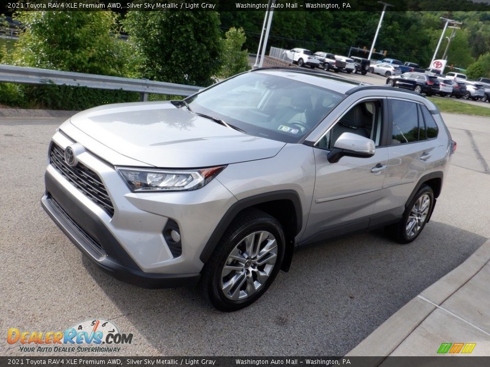 2021 Toyota RAV4 XLE Premium AWD Silver Sky Metallic / Light Gray Photo #14