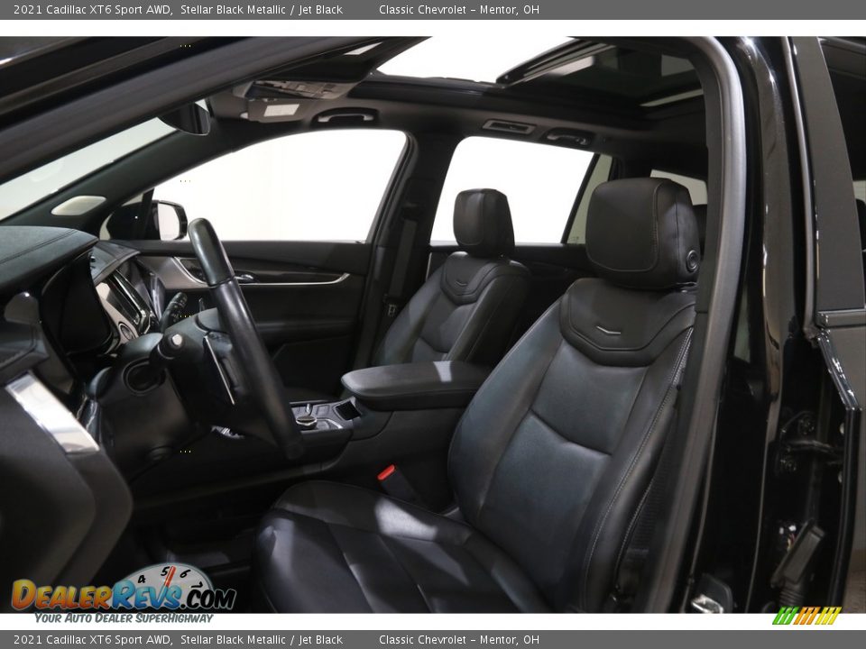 2021 Cadillac XT6 Sport AWD Stellar Black Metallic / Jet Black Photo #5