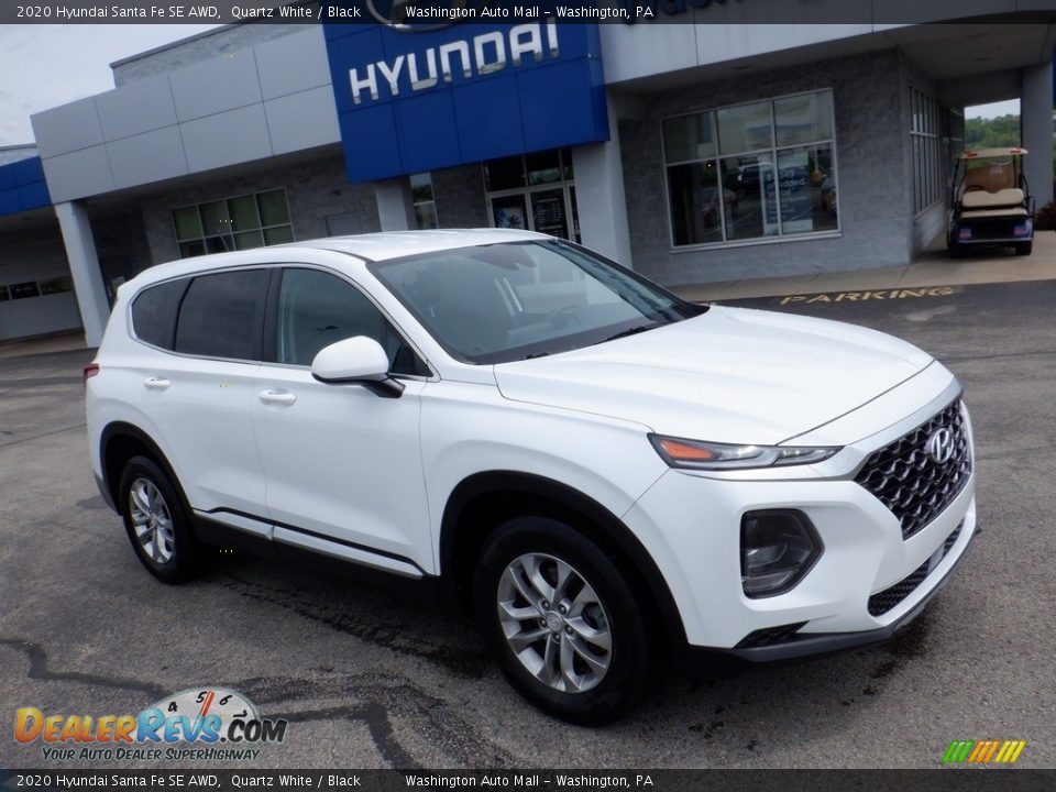 2020 Hyundai Santa Fe SE AWD Quartz White / Black Photo #1