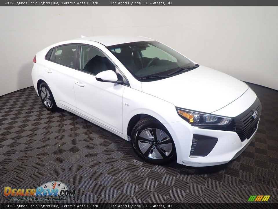 2019 Hyundai Ioniq Hybrid Blue Ceramic White / Black Photo #3