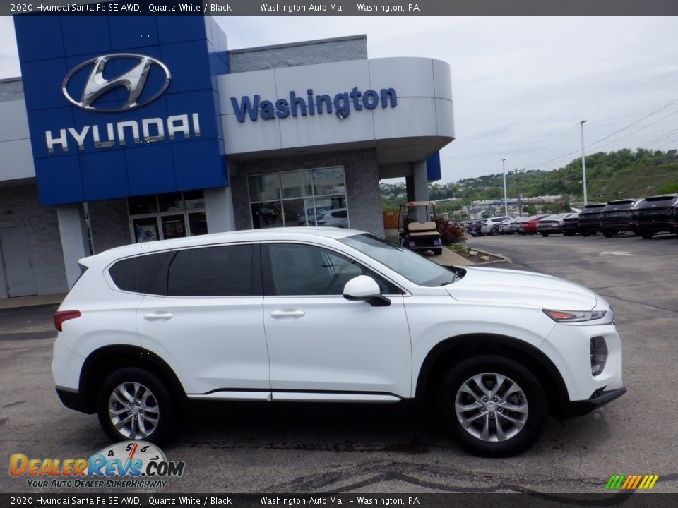 2020 Hyundai Santa Fe SE AWD Quartz White / Black Photo #2