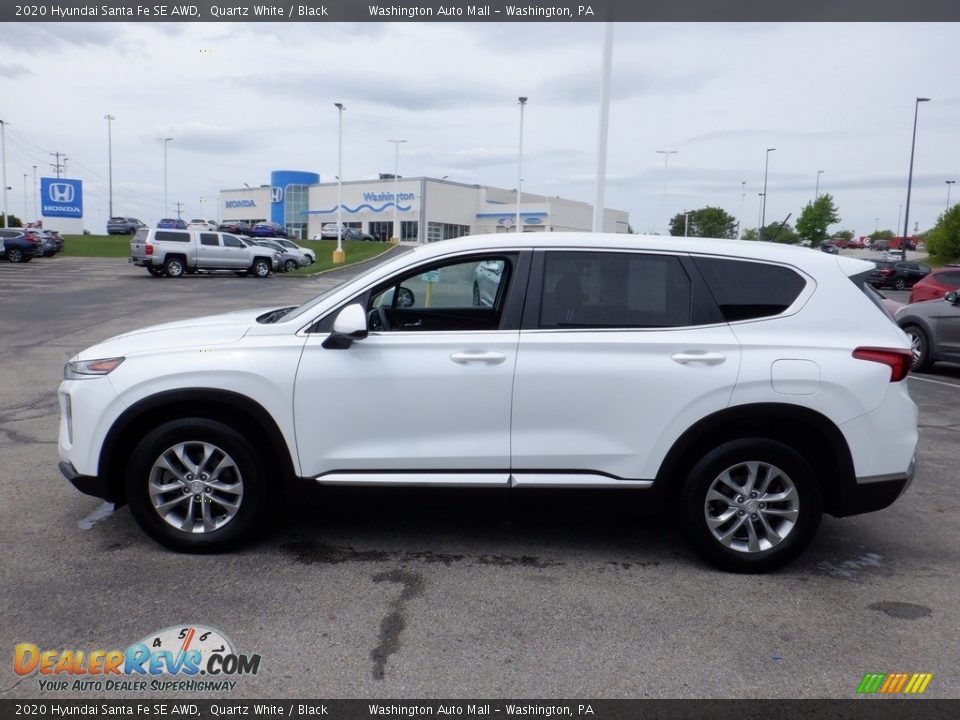 2020 Hyundai Santa Fe SE AWD Quartz White / Black Photo #6