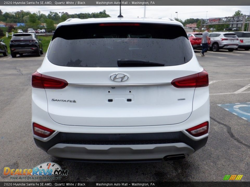 2020 Hyundai Santa Fe SE AWD Quartz White / Black Photo #8