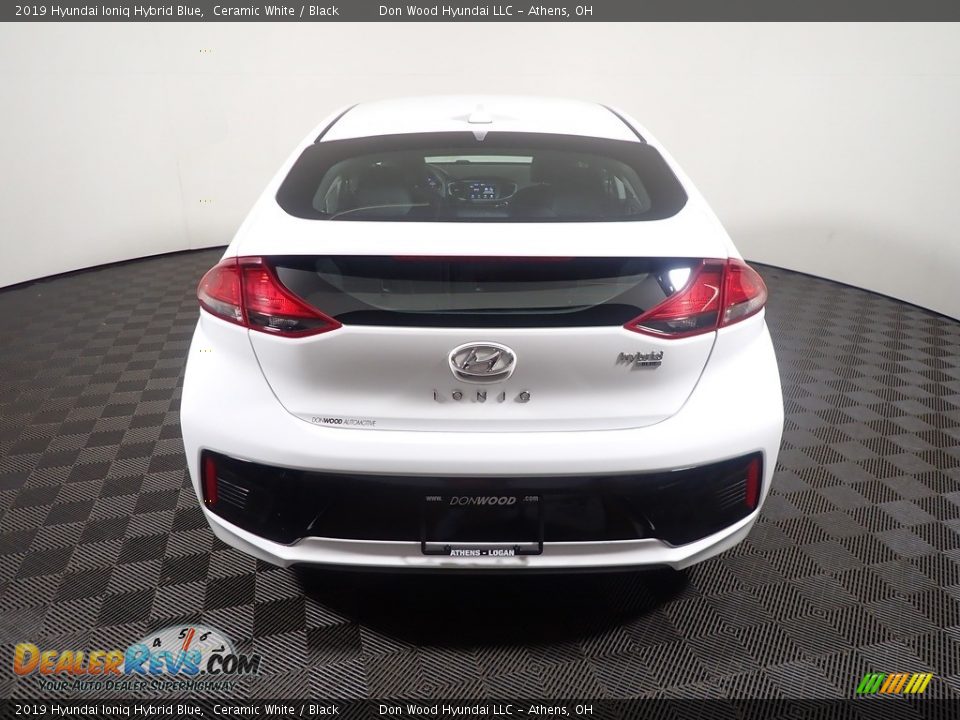 2019 Hyundai Ioniq Hybrid Blue Ceramic White / Black Photo #13