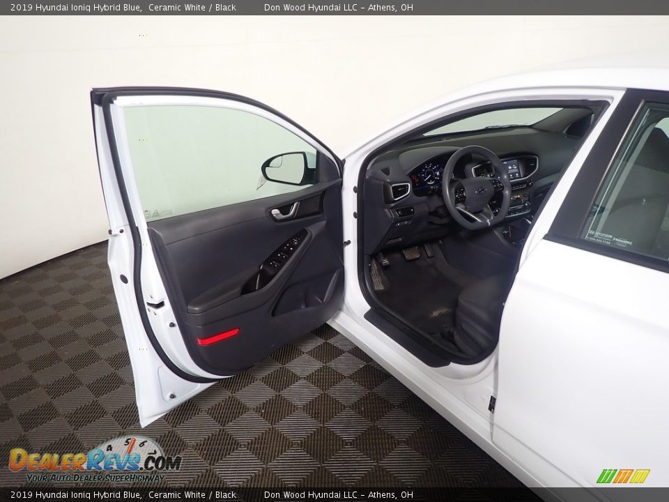 2019 Hyundai Ioniq Hybrid Blue Ceramic White / Black Photo #18