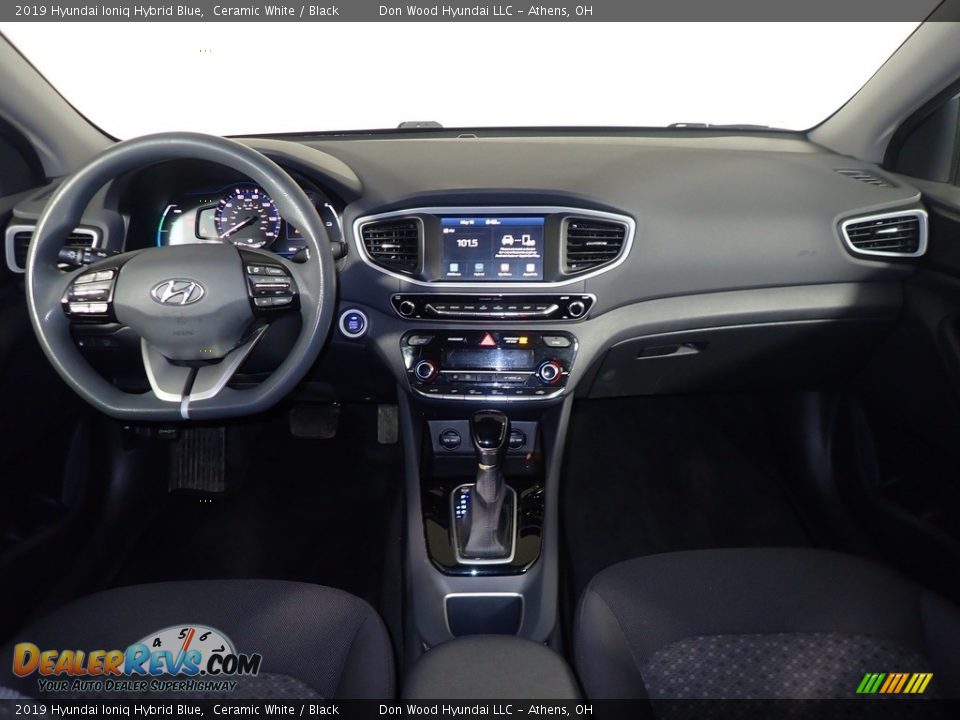 2019 Hyundai Ioniq Hybrid Blue Ceramic White / Black Photo #22