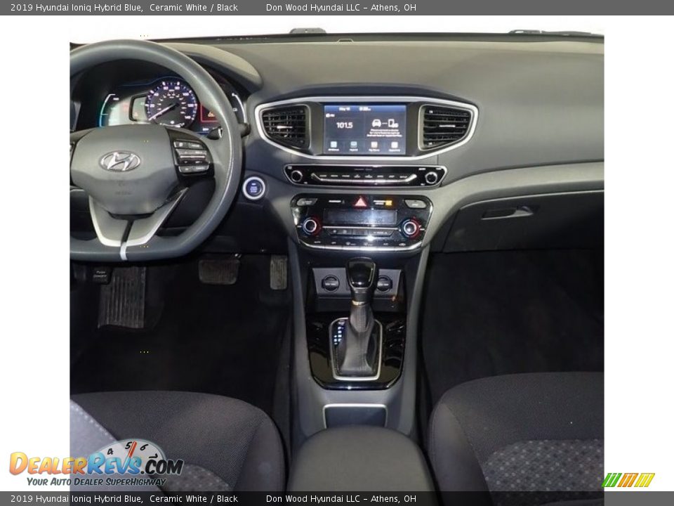 2019 Hyundai Ioniq Hybrid Blue Ceramic White / Black Photo #23