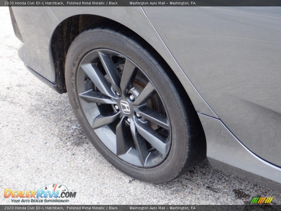 2020 Honda Civic EX-L Hatchback Polished Metal Metallic / Black Photo #3