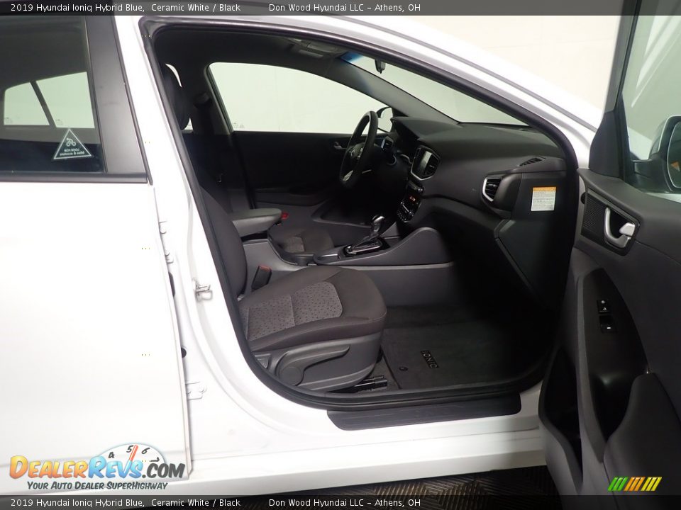 2019 Hyundai Ioniq Hybrid Blue Ceramic White / Black Photo #36