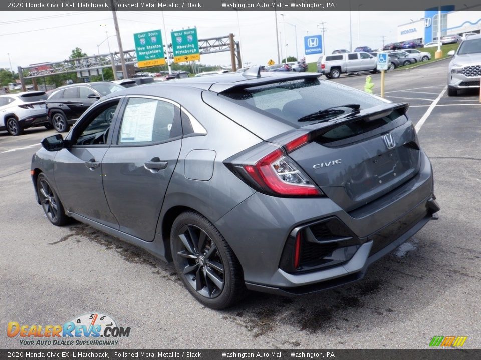 2020 Honda Civic EX-L Hatchback Polished Metal Metallic / Black Photo #8