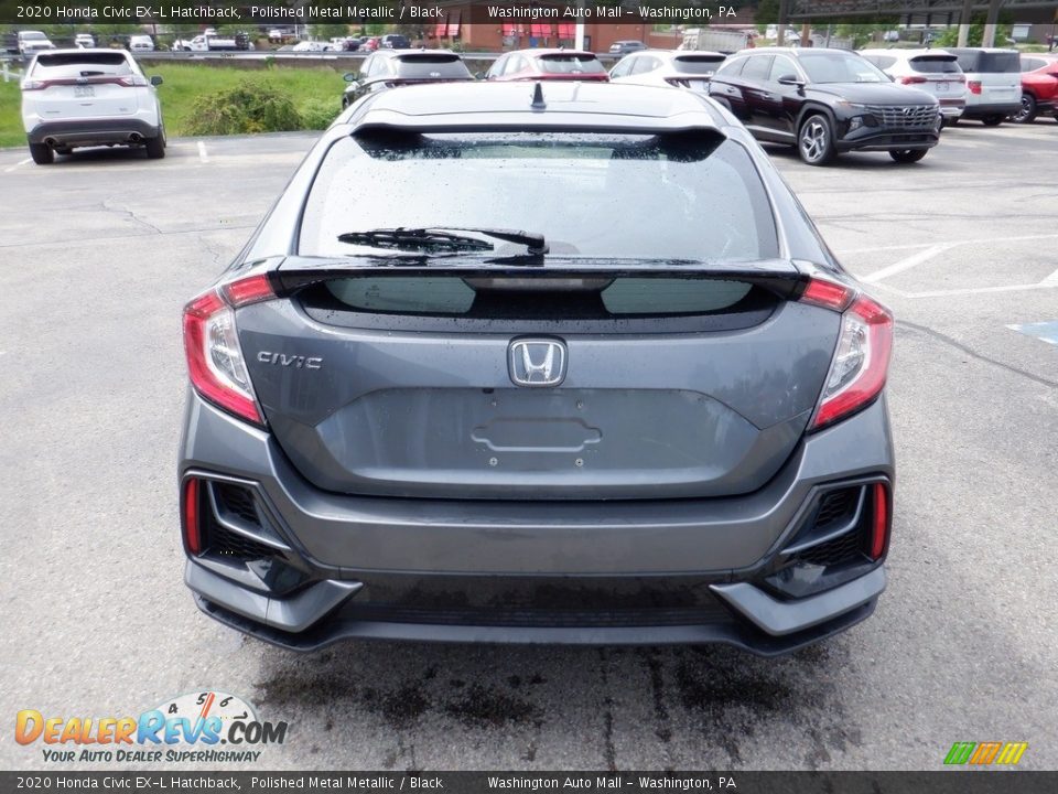 2020 Honda Civic EX-L Hatchback Polished Metal Metallic / Black Photo #9