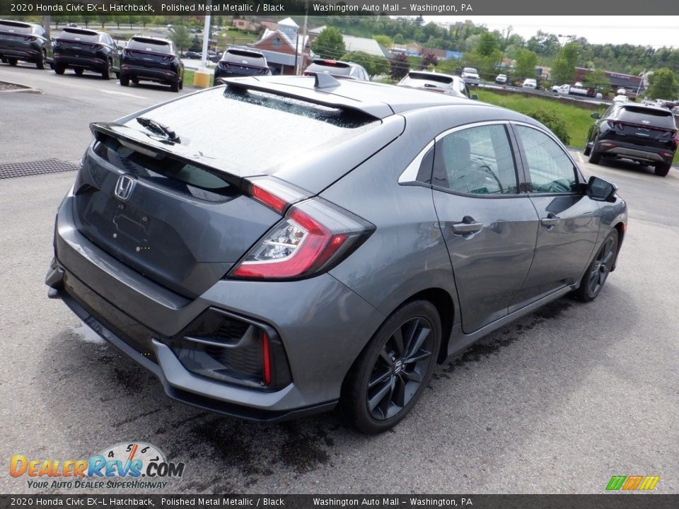 2020 Honda Civic EX-L Hatchback Polished Metal Metallic / Black Photo #10