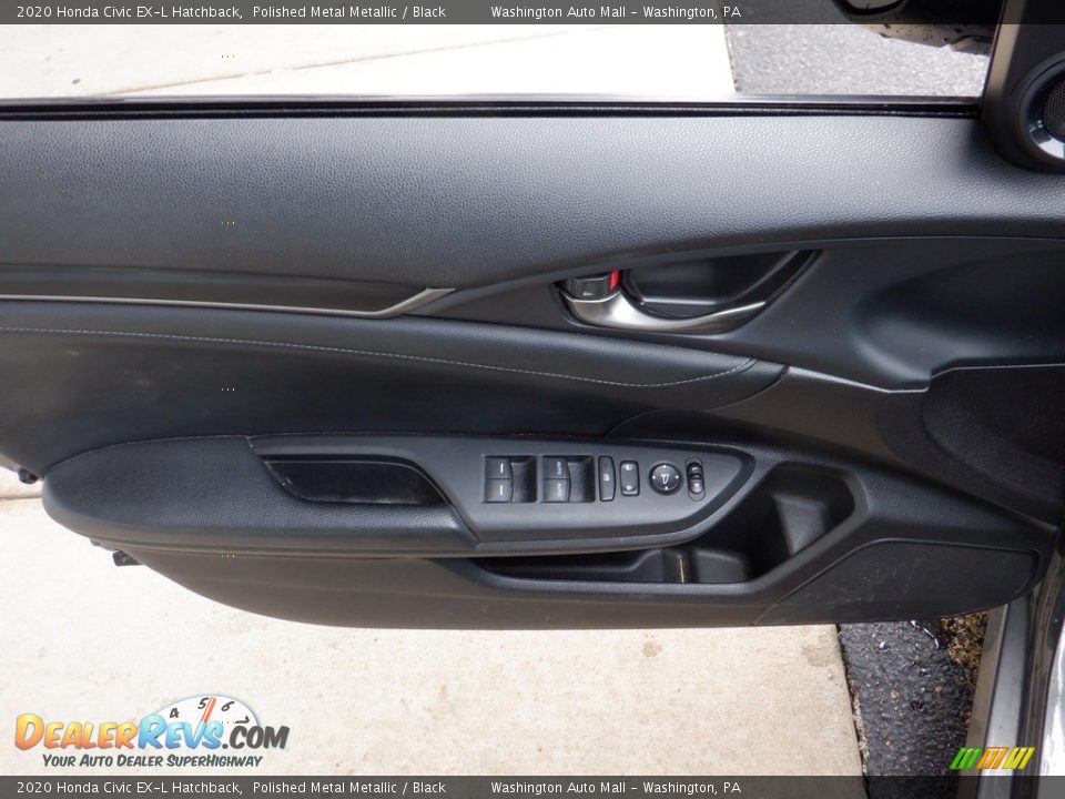 2020 Honda Civic EX-L Hatchback Polished Metal Metallic / Black Photo #12