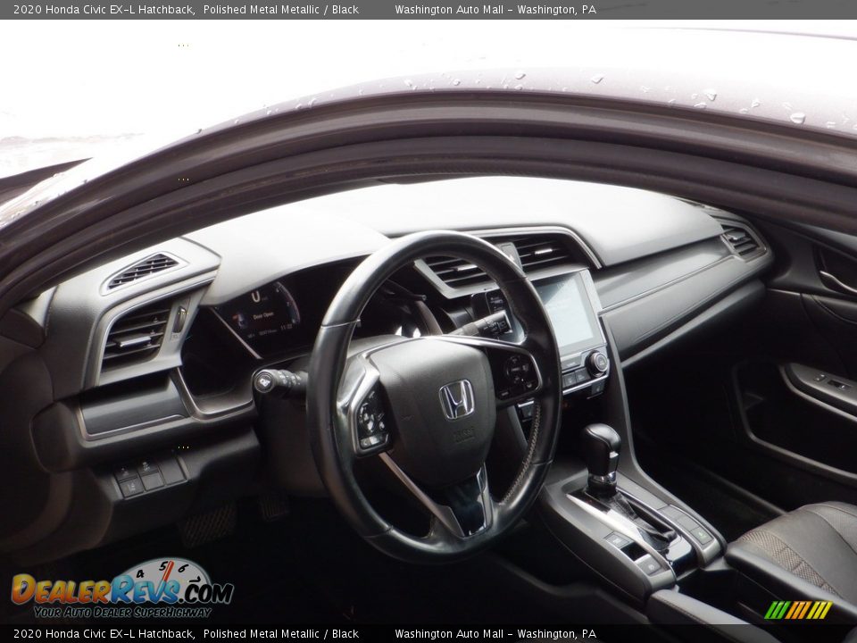 2020 Honda Civic EX-L Hatchback Polished Metal Metallic / Black Photo #13