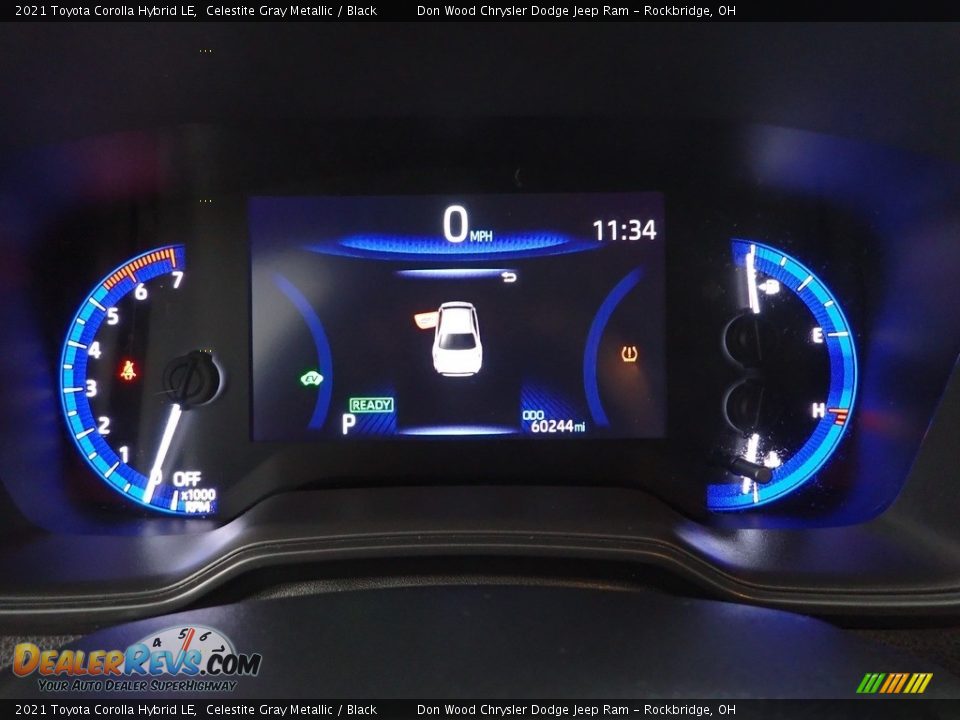 2021 Toyota Corolla Hybrid LE Celestite Gray Metallic / Black Photo #17