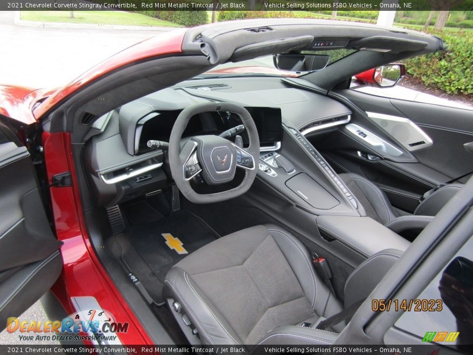 Jet Black Interior - 2021 Chevrolet Corvette Stingray Convertible Photo #2