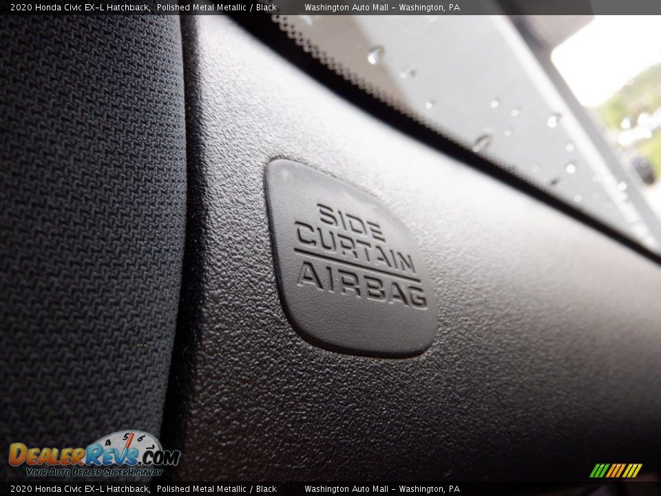 2020 Honda Civic EX-L Hatchback Polished Metal Metallic / Black Photo #24