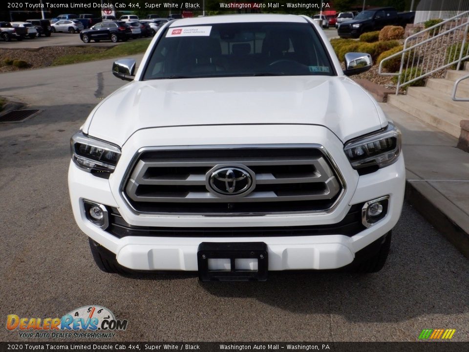 2020 Toyota Tacoma Limited Double Cab 4x4 Super White / Black Photo #15