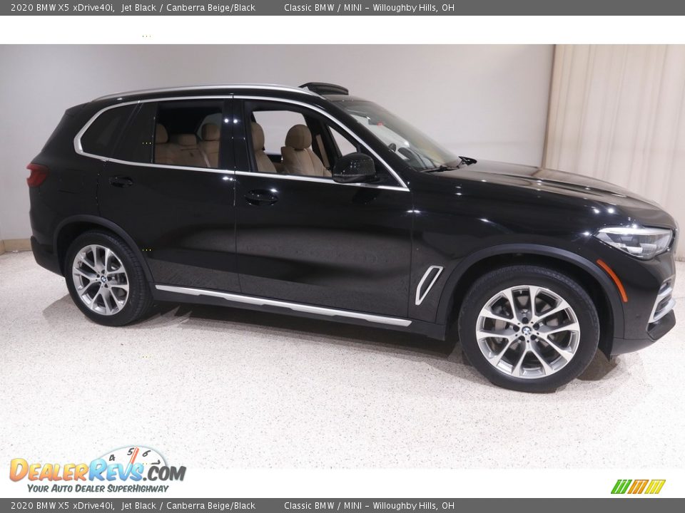 2020 BMW X5 xDrive40i Jet Black / Canberra Beige/Black Photo #1