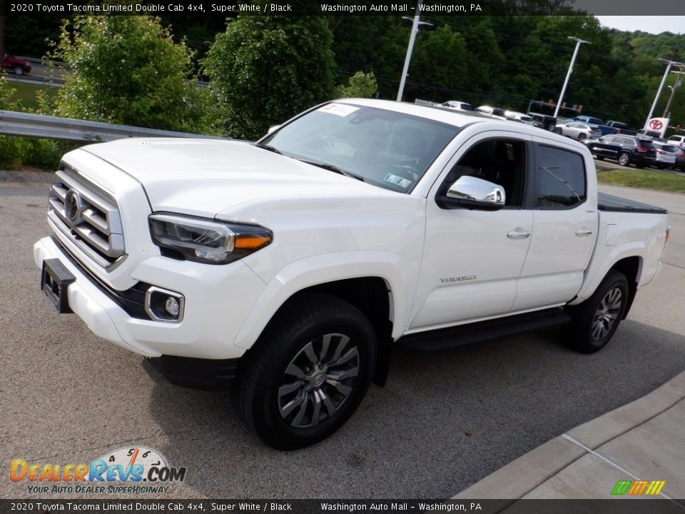 2020 Toyota Tacoma Limited Double Cab 4x4 Super White / Black Photo #16