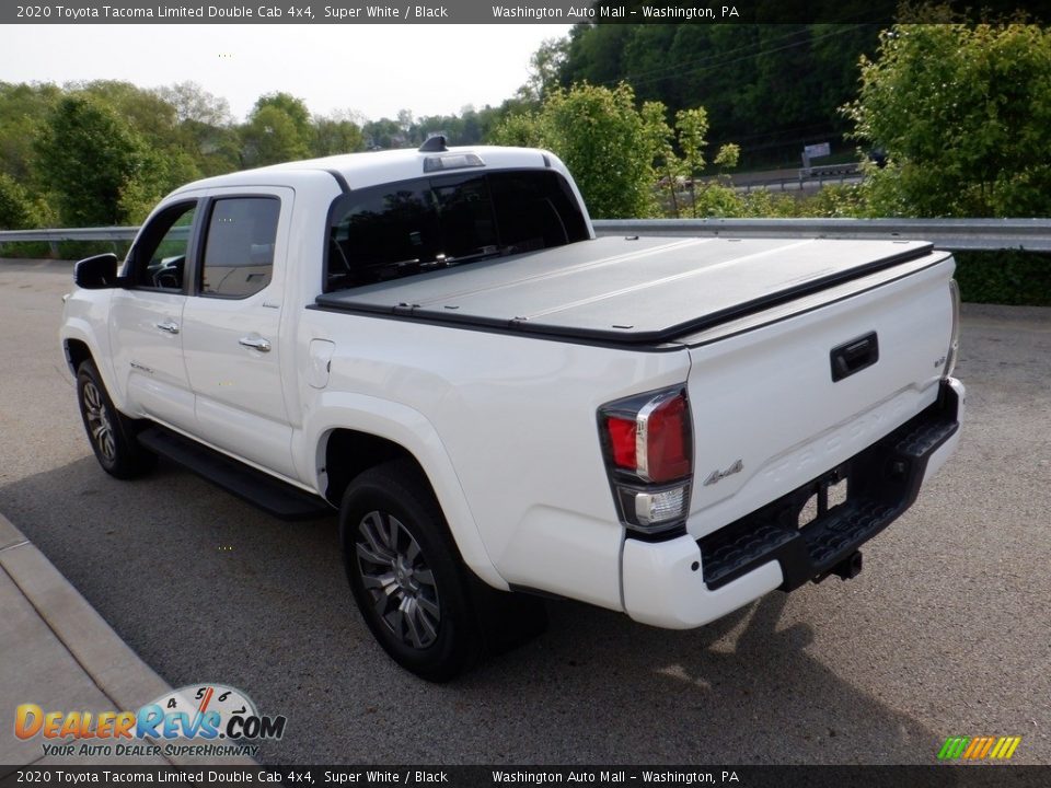 2020 Toyota Tacoma Limited Double Cab 4x4 Super White / Black Photo #17