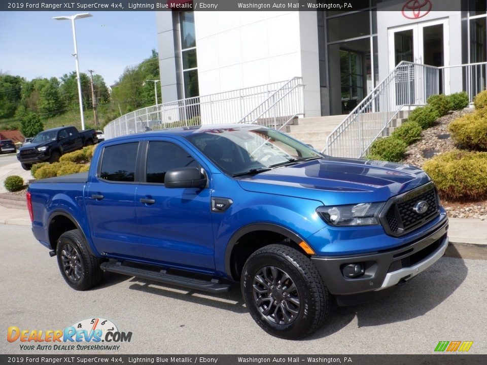 2019 Ford Ranger XLT SuperCrew 4x4 Lightning Blue Metallic / Ebony Photo #1