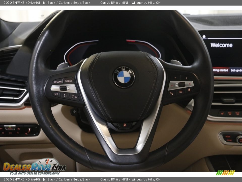 2020 BMW X5 xDrive40i Jet Black / Canberra Beige/Black Photo #7