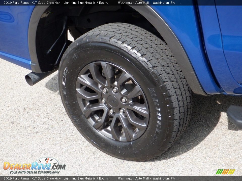 2019 Ford Ranger XLT SuperCrew 4x4 Lightning Blue Metallic / Ebony Photo #10