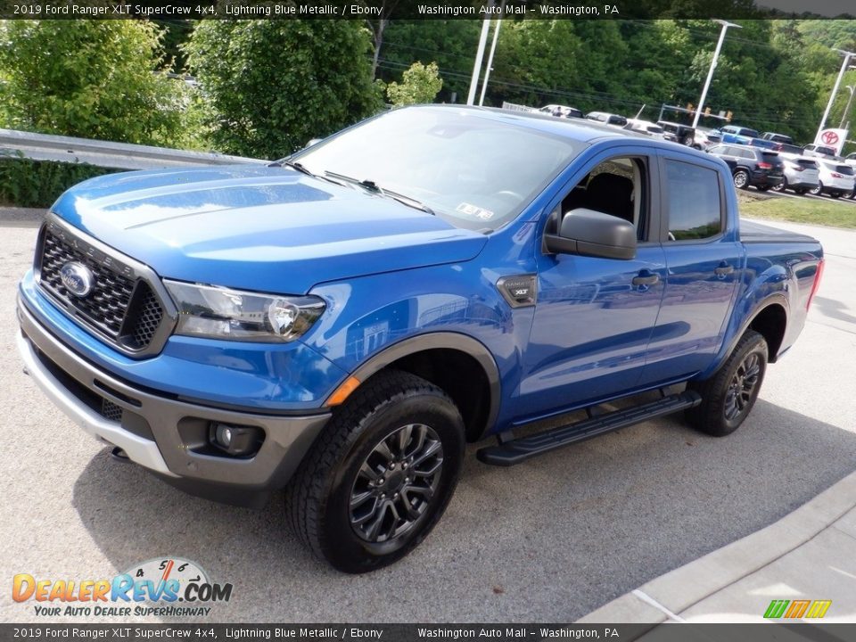 2019 Ford Ranger XLT SuperCrew 4x4 Lightning Blue Metallic / Ebony Photo #15