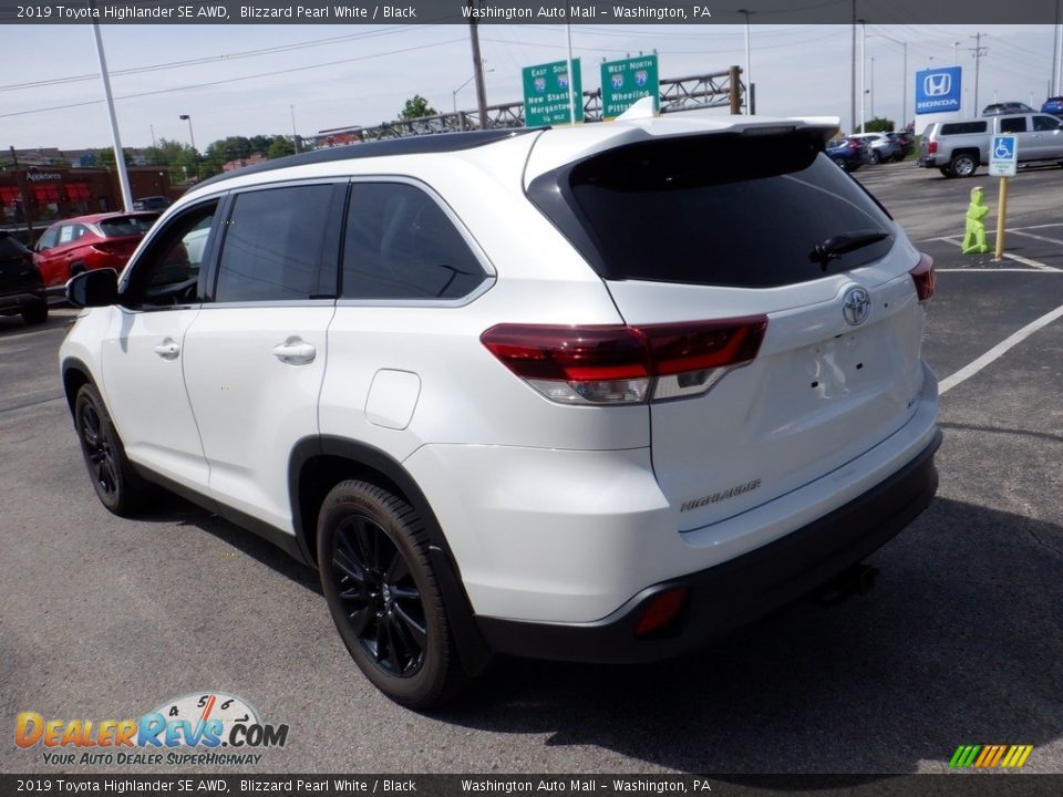 2019 Toyota Highlander SE AWD Blizzard Pearl White / Black Photo #8