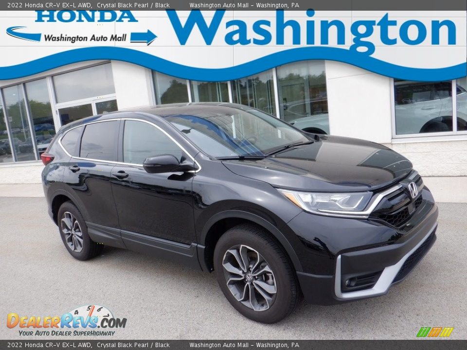 2022 Honda CR-V EX-L AWD Crystal Black Pearl / Black Photo #1