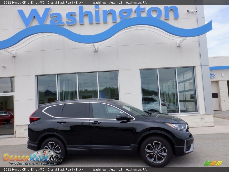 2022 Honda CR-V EX-L AWD Crystal Black Pearl / Black Photo #2
