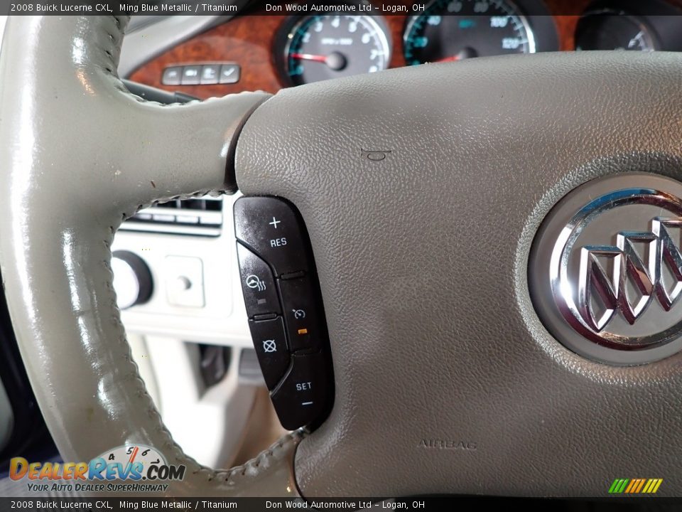 2008 Buick Lucerne CXL Ming Blue Metallic / Titanium Photo #14