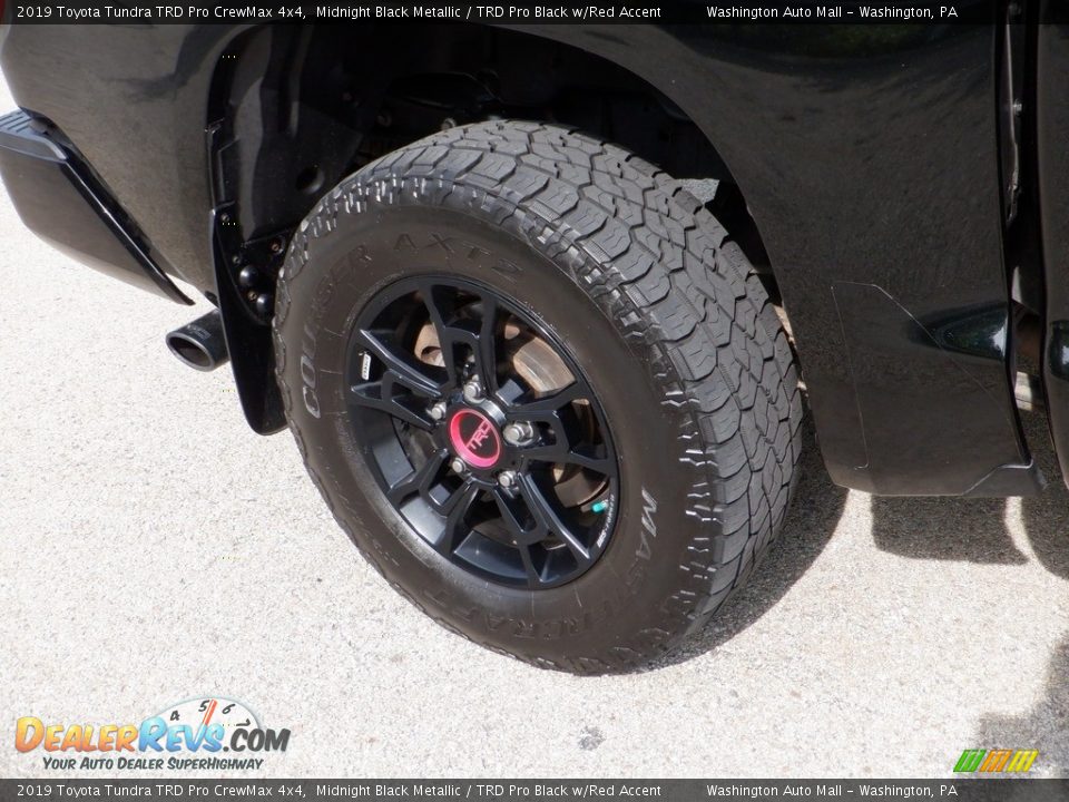 2019 Toyota Tundra TRD Pro CrewMax 4x4 Midnight Black Metallic / TRD Pro Black w/Red Accent Photo #11