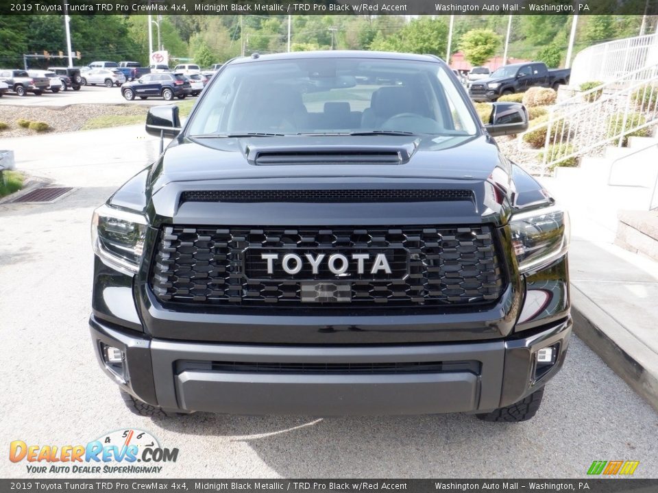 2019 Toyota Tundra TRD Pro CrewMax 4x4 Midnight Black Metallic / TRD Pro Black w/Red Accent Photo #15