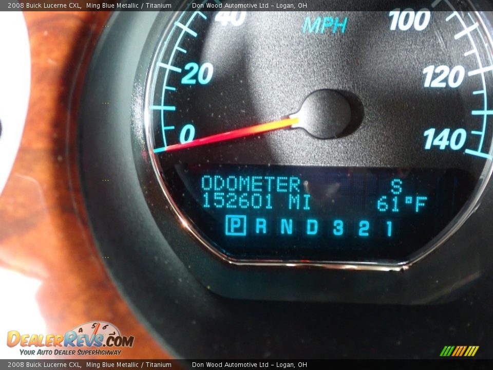 2008 Buick Lucerne CXL Ming Blue Metallic / Titanium Photo #28