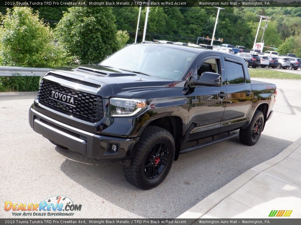 2019 Toyota Tundra TRD Pro CrewMax 4x4 Midnight Black Metallic / TRD Pro Black w/Red Accent Photo #16