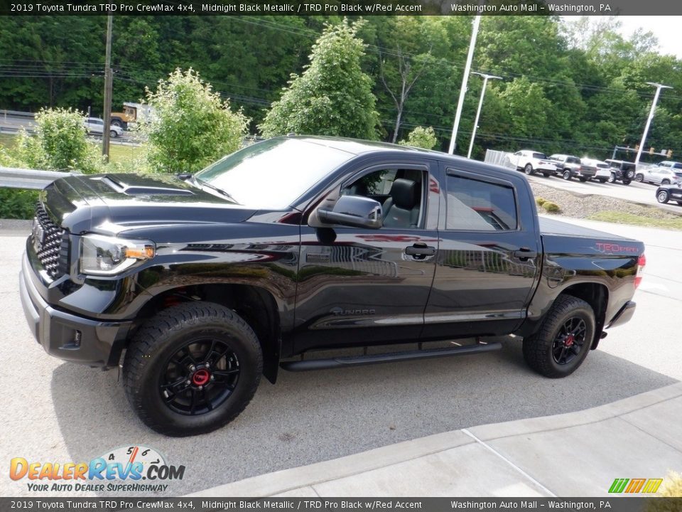 2019 Toyota Tundra TRD Pro CrewMax 4x4 Midnight Black Metallic / TRD Pro Black w/Red Accent Photo #17