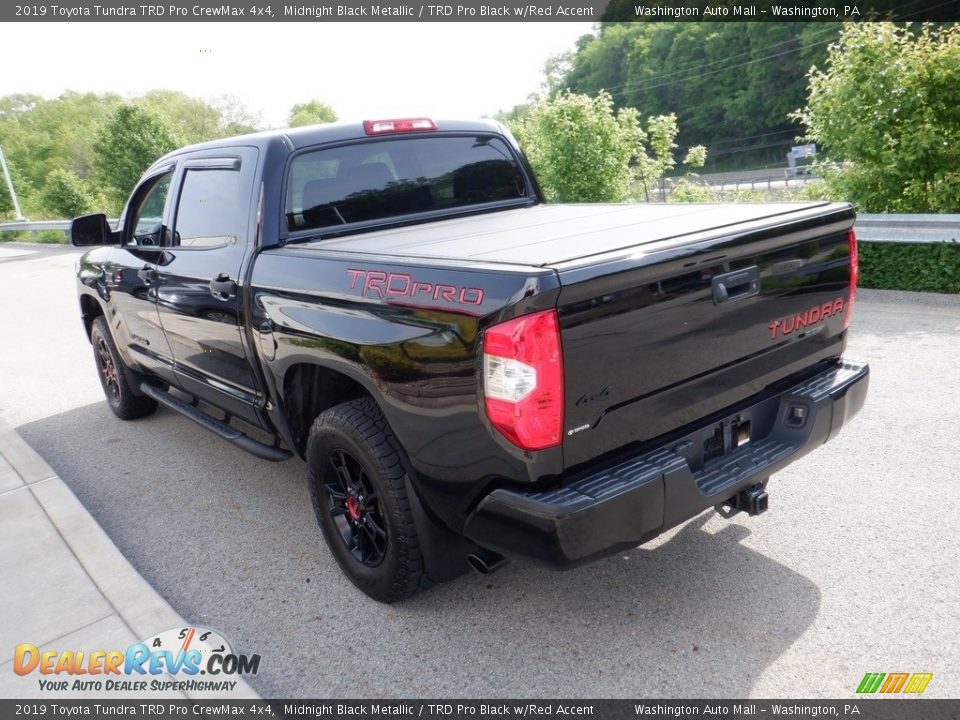 2019 Toyota Tundra TRD Pro CrewMax 4x4 Midnight Black Metallic / TRD Pro Black w/Red Accent Photo #19