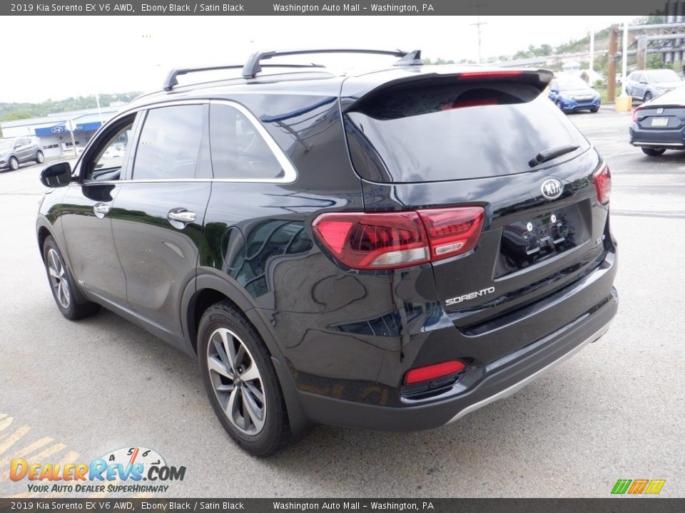 2019 Kia Sorento EX V6 AWD Ebony Black / Satin Black Photo #8