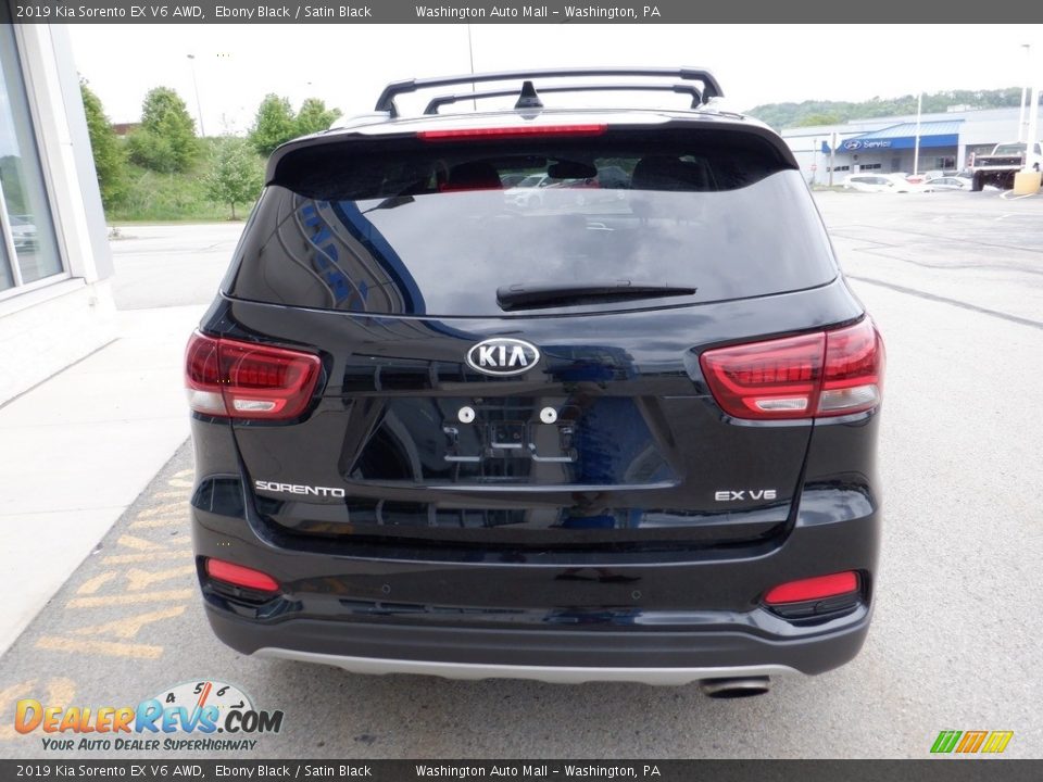 2019 Kia Sorento EX V6 AWD Ebony Black / Satin Black Photo #9